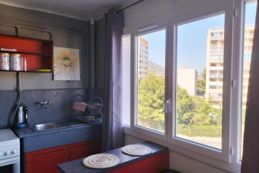 Toulon Est La Valette Studio 35M2 Dominant Parking Proche Mer Appartement Buitenkant foto